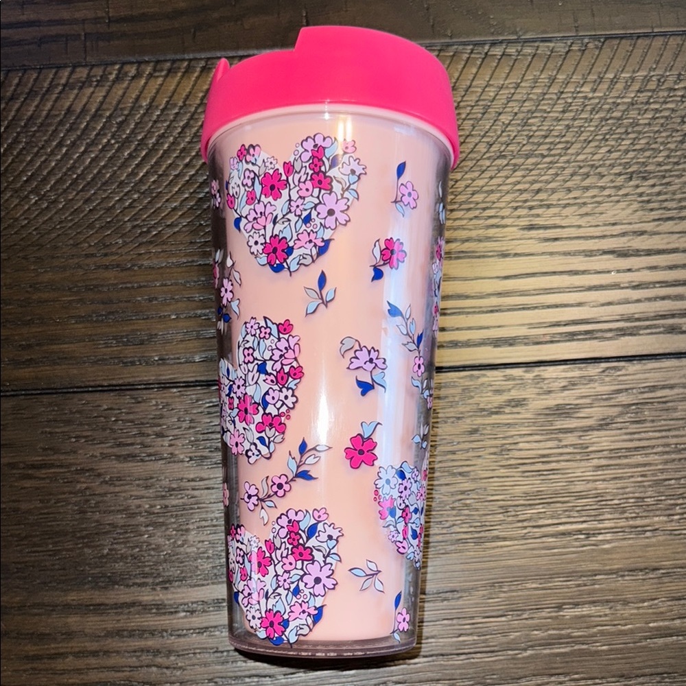 Vera Bradley Floral Heart Tumbler